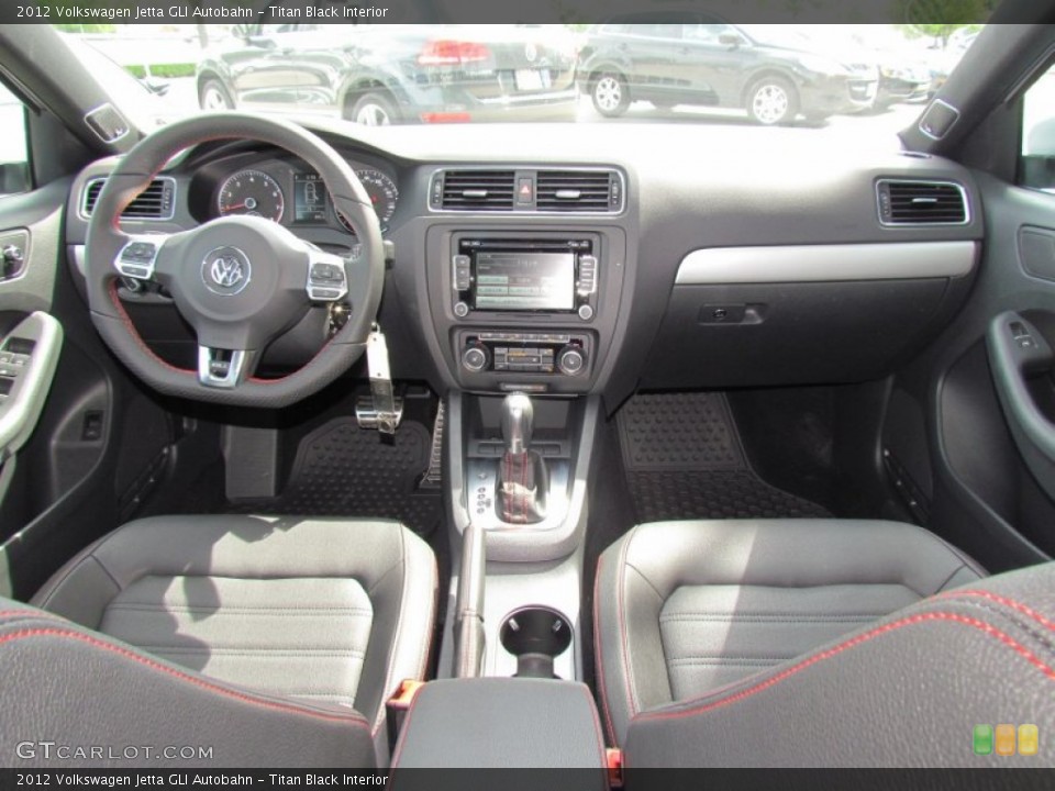 Titan Black Interior Dashboard for the 2012 Volkswagen Jetta GLI Autobahn #72738389