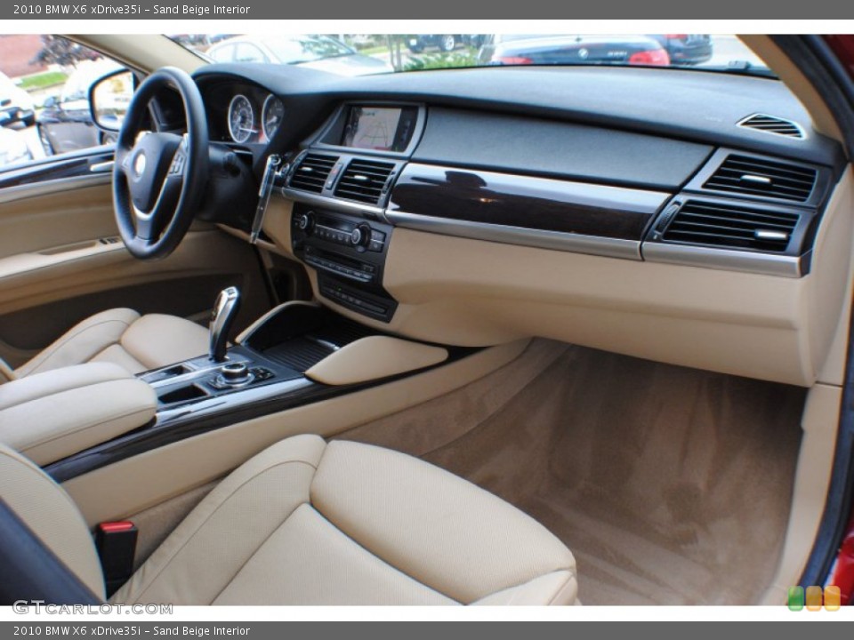 Sand Beige Interior Dashboard for the 2010 BMW X6 xDrive35i #72738786