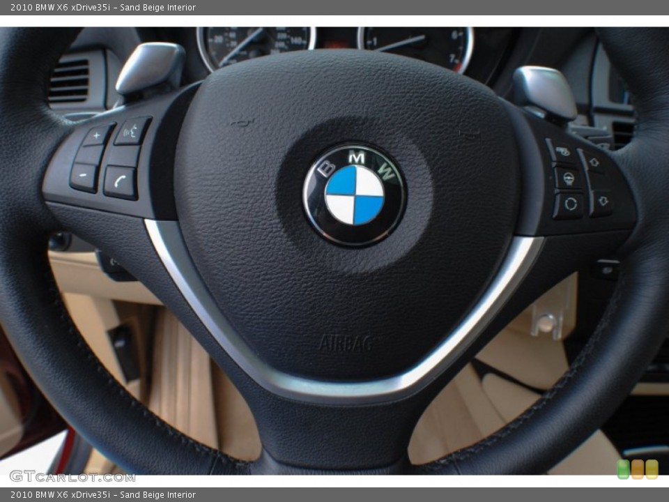 Sand Beige Interior Controls for the 2010 BMW X6 xDrive35i #72738937