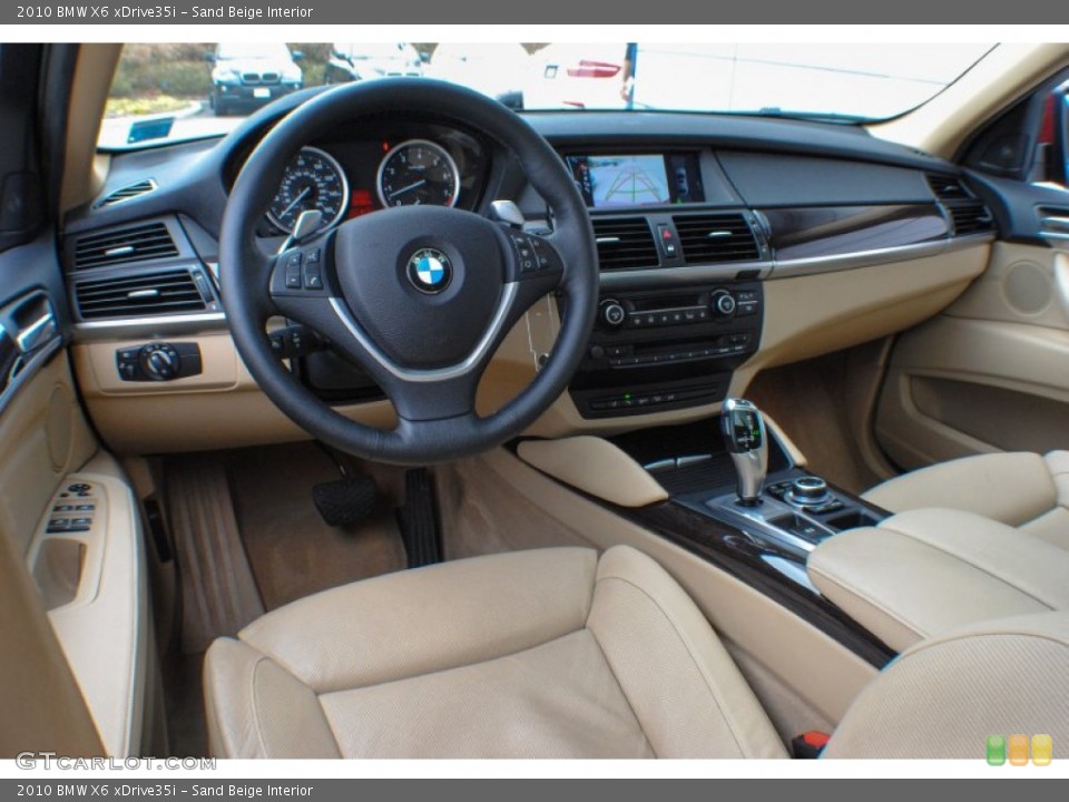 Sand Beige Interior Prime Interior for the 2010 BMW X6 xDrive35i #72738958