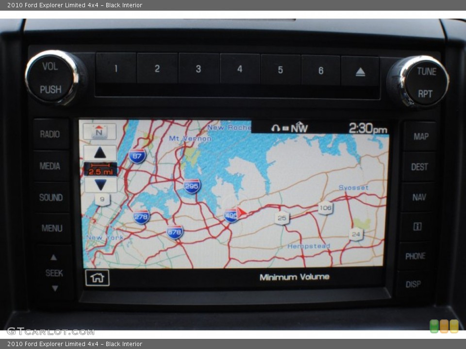 Black Interior Navigation for the 2010 Ford Explorer Limited 4x4 #72739961