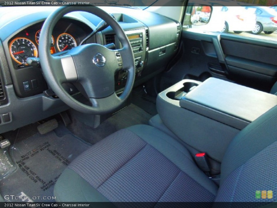 Charcoal Interior Prime Interior for the 2012 Nissan Titan SV Crew Cab #72740003