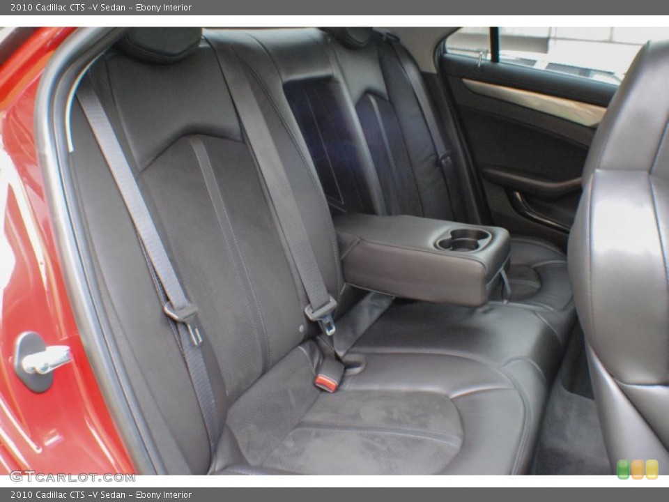 Ebony Interior Rear Seat for the 2010 Cadillac CTS -V Sedan #72740990