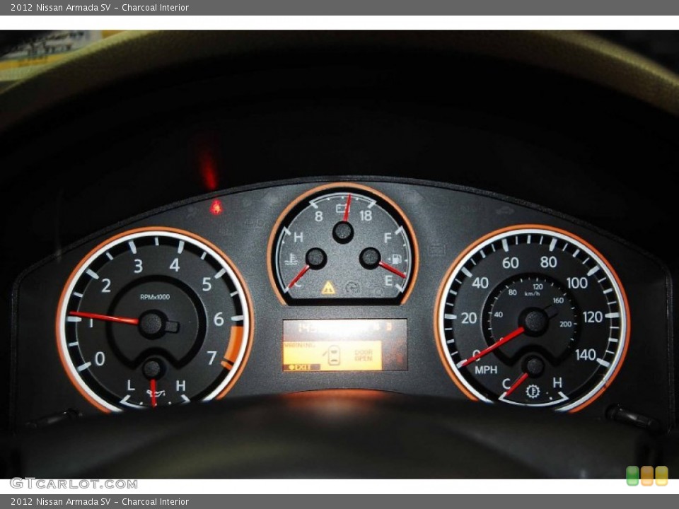 Charcoal Interior Gauges for the 2012 Nissan Armada SV #72741674