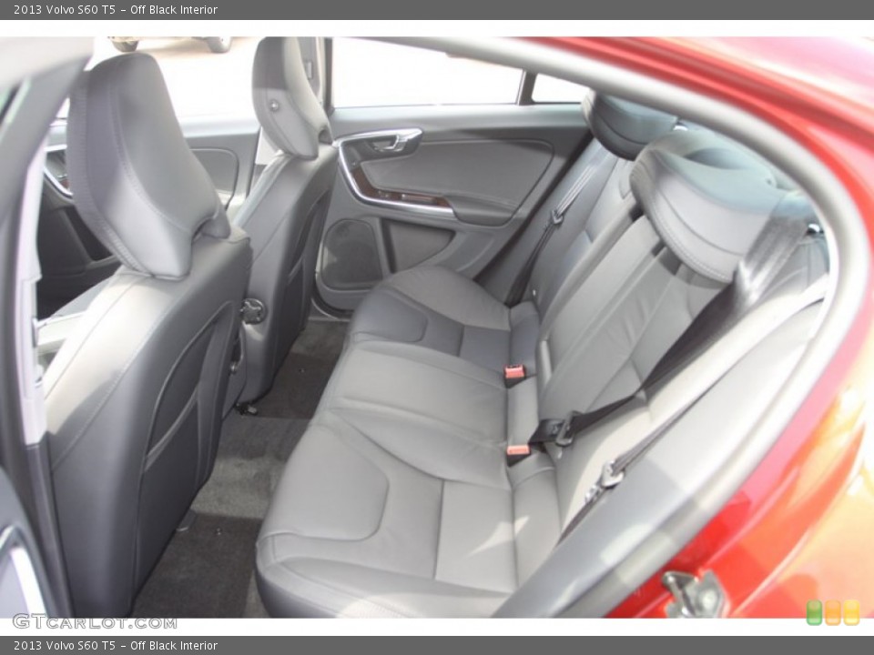 Off Black Interior Rear Seat for the 2013 Volvo S60 T5 #72742619