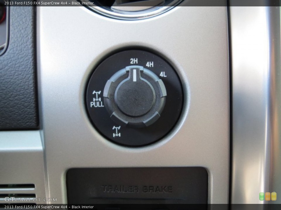 Black Interior Controls for the 2013 Ford F150 FX4 SuperCrew 4x4 #72743239