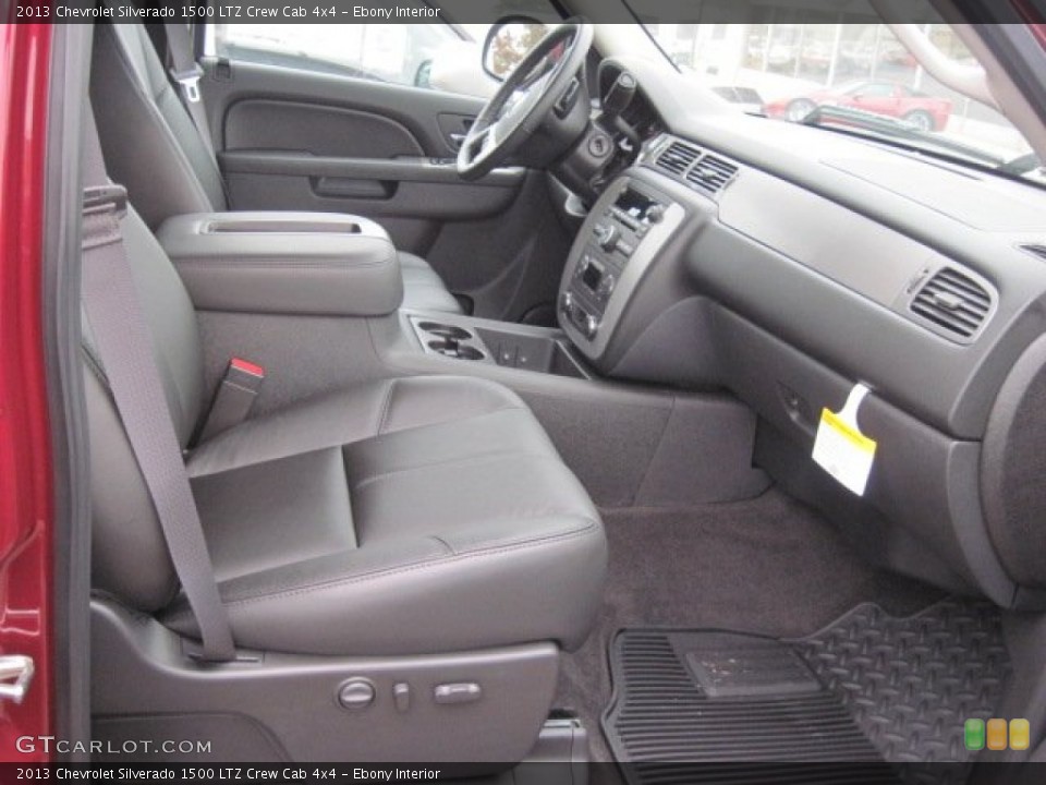 Ebony Interior Photo for the 2013 Chevrolet Silverado 1500 LTZ Crew Cab 4x4 #72745884