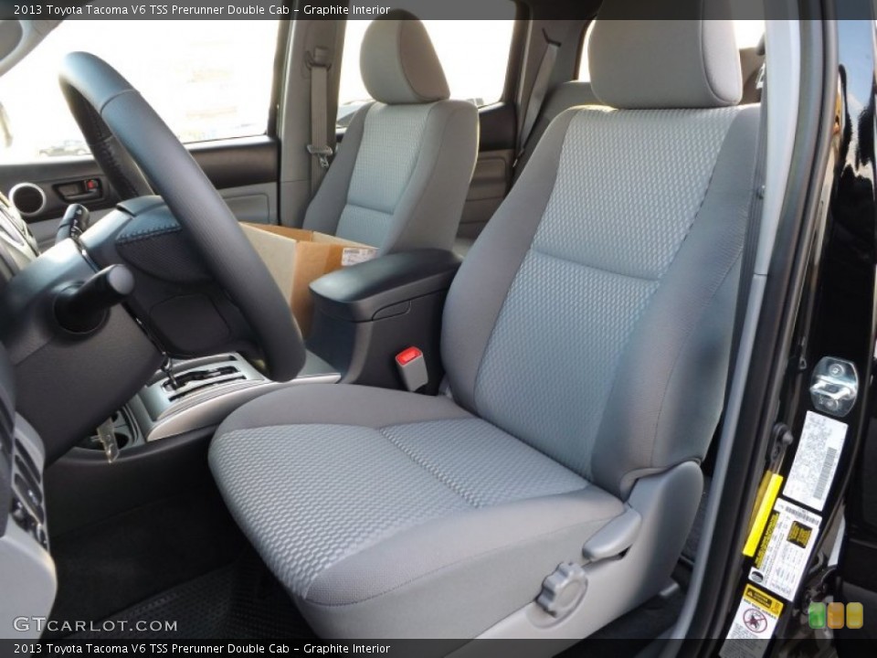 Graphite Interior Front Seat for the 2013 Toyota Tacoma V6 TSS Prerunner Double Cab #72746501
