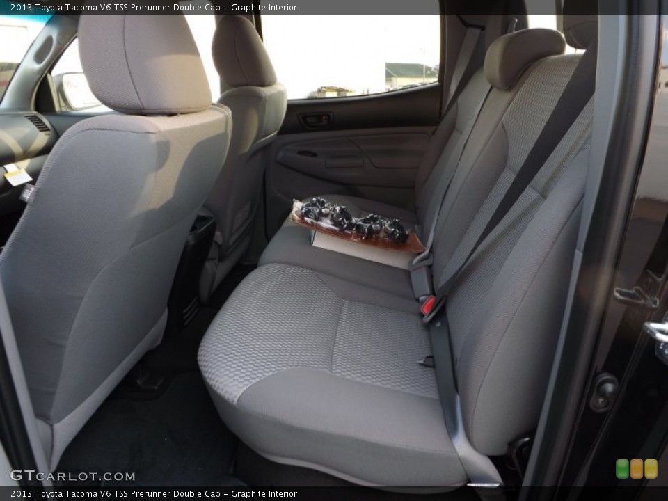 Graphite Interior Rear Seat for the 2013 Toyota Tacoma V6 TSS Prerunner Double Cab #72746519