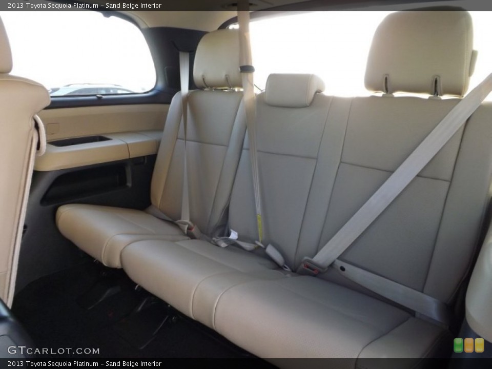Sand Beige Interior Rear Seat for the 2013 Toyota Sequoia Platinum #72746960