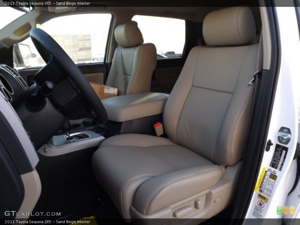 Sand Beige Interior Front Seat for the 2013 Toyota Sequoia SR5 #72747395
