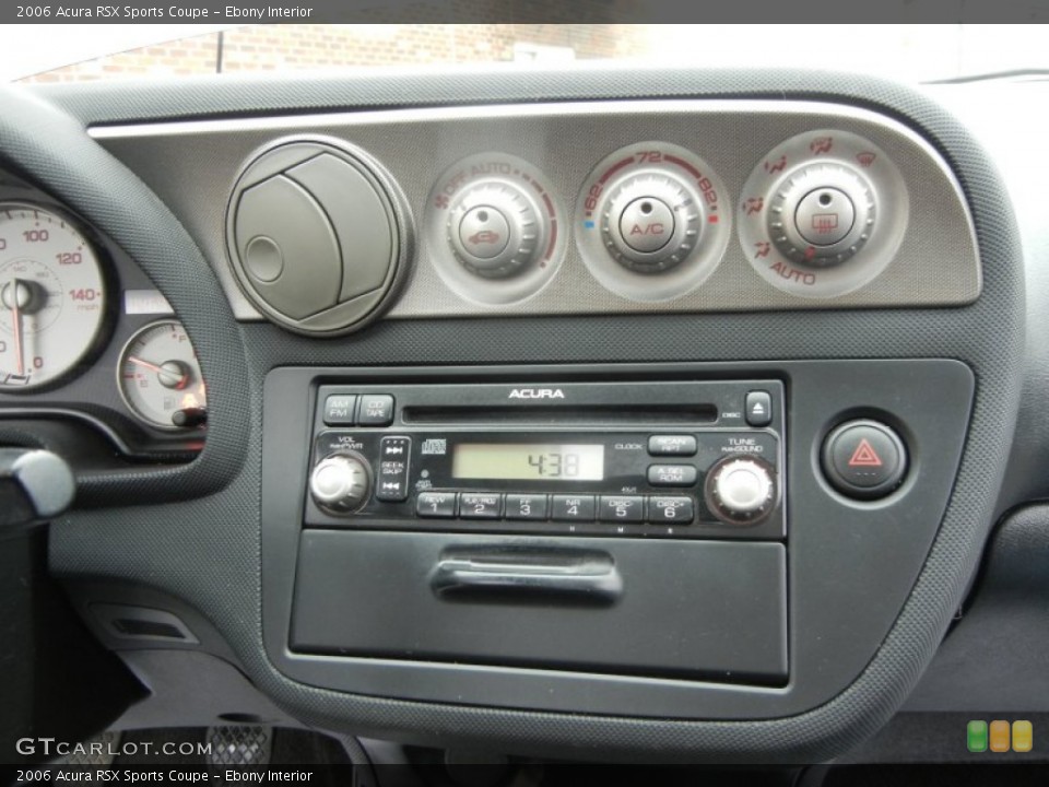 Ebony Interior Controls for the 2006 Acura RSX Sports Coupe #72748146