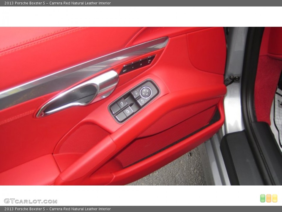 Carrera Red Natural Leather Interior Controls for the 2013 Porsche Boxster S #72748233