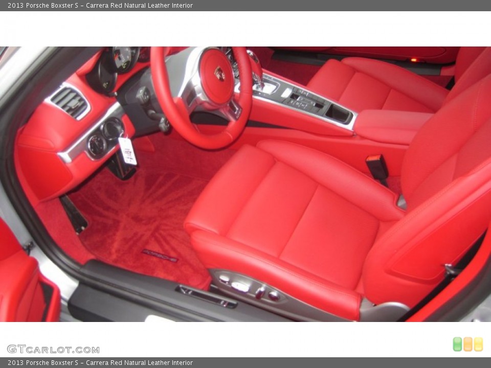 Carrera Red Natural Leather Interior Photo for the 2013 Porsche Boxster S #72748296