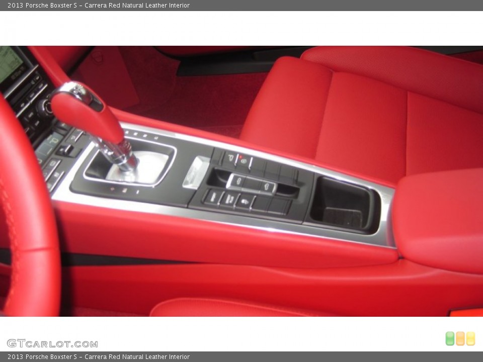 Carrera Red Natural Leather Interior Controls for the 2013 Porsche Boxster S #72748331