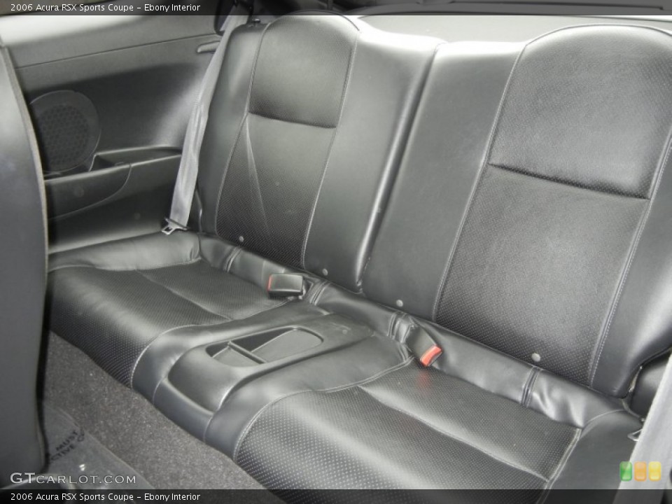 Ebony Interior Rear Seat for the 2006 Acura RSX Sports Coupe #72748409