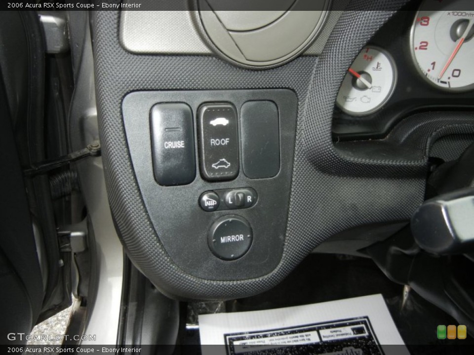 Ebony Interior Controls for the 2006 Acura RSX Sports Coupe #72748472