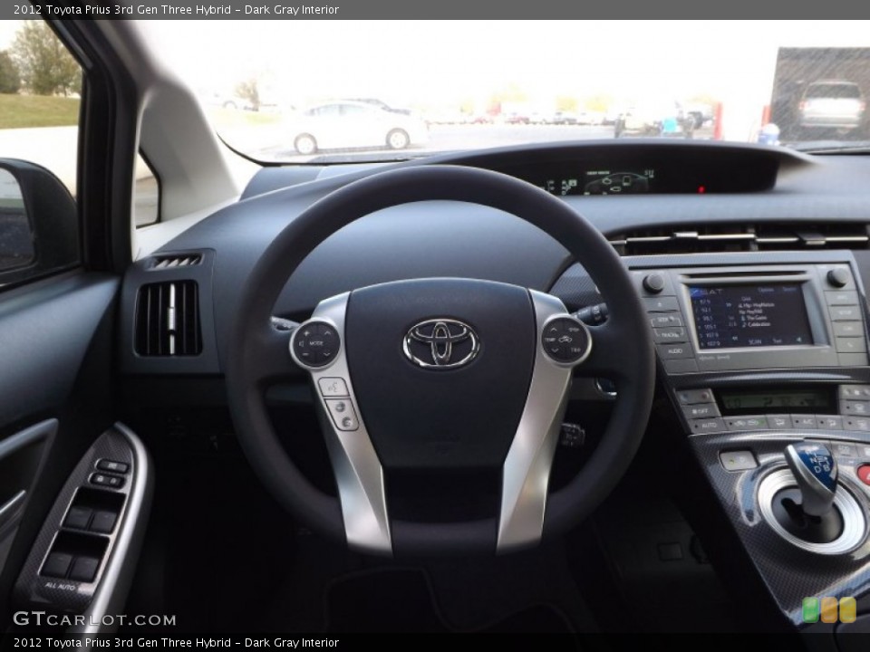 Dark Gray Interior Steering Wheel for the 2012 Toyota Prius 3rd Gen Three Hybrid #72749190