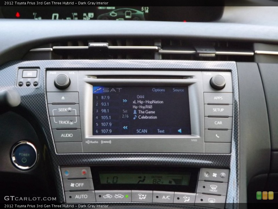 Dark Gray Interior Audio System for the 2012 Toyota Prius 3rd Gen Three Hybrid #72749207