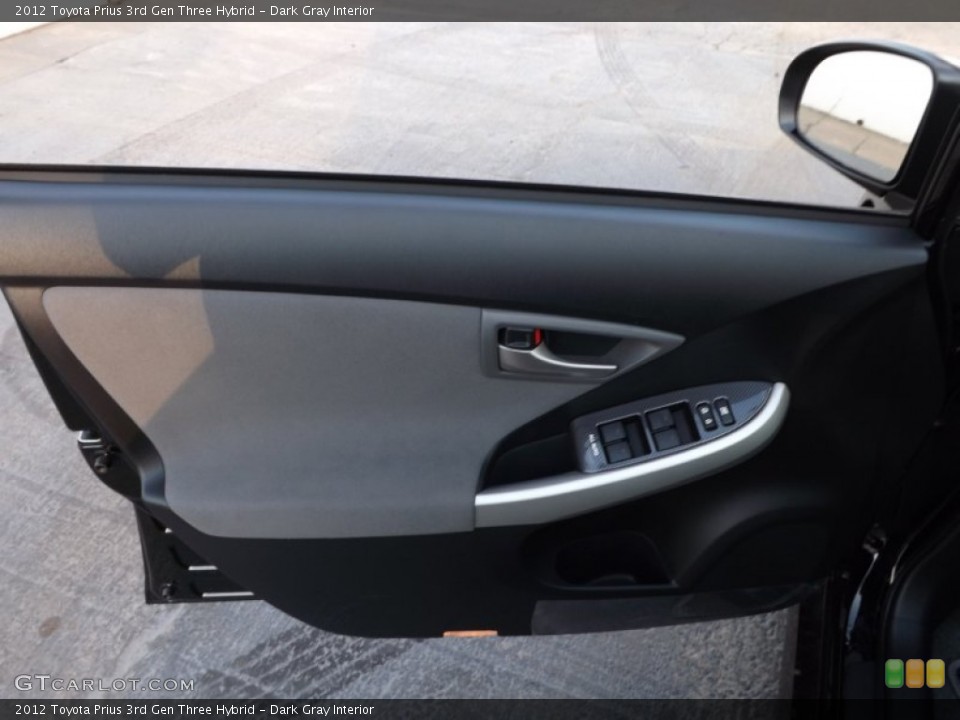 Dark Gray Interior Door Panel for the 2012 Toyota Prius 3rd Gen Three Hybrid #72749246