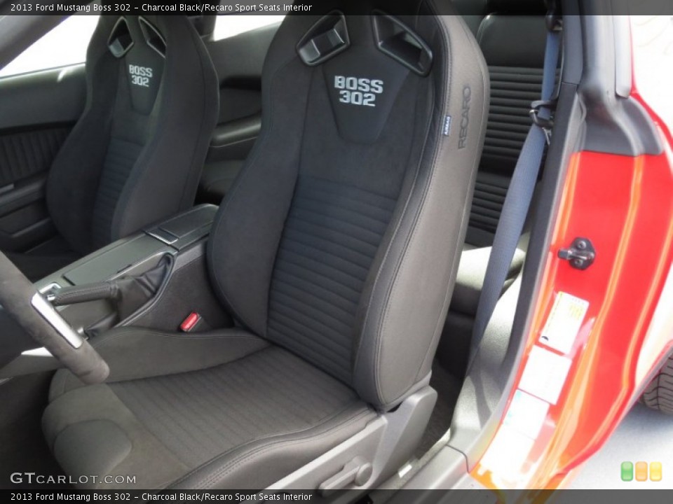 Charcoal Black/Recaro Sport Seats Interior Front Seat for the 2013 Ford Mustang Boss 302 #72750870