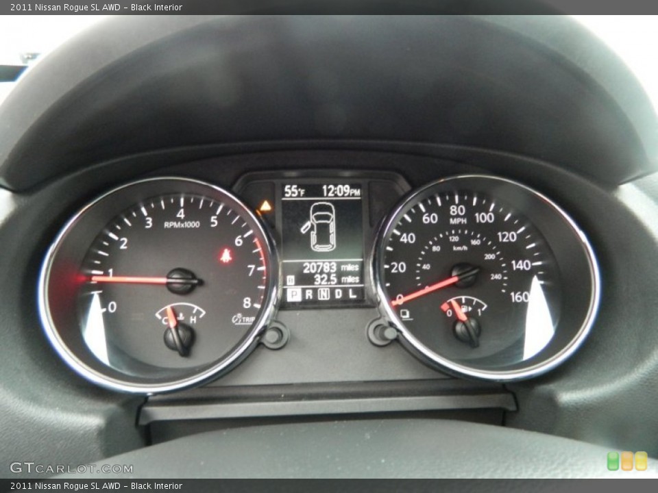 Black Interior Gauges for the 2011 Nissan Rogue SL AWD #72750947