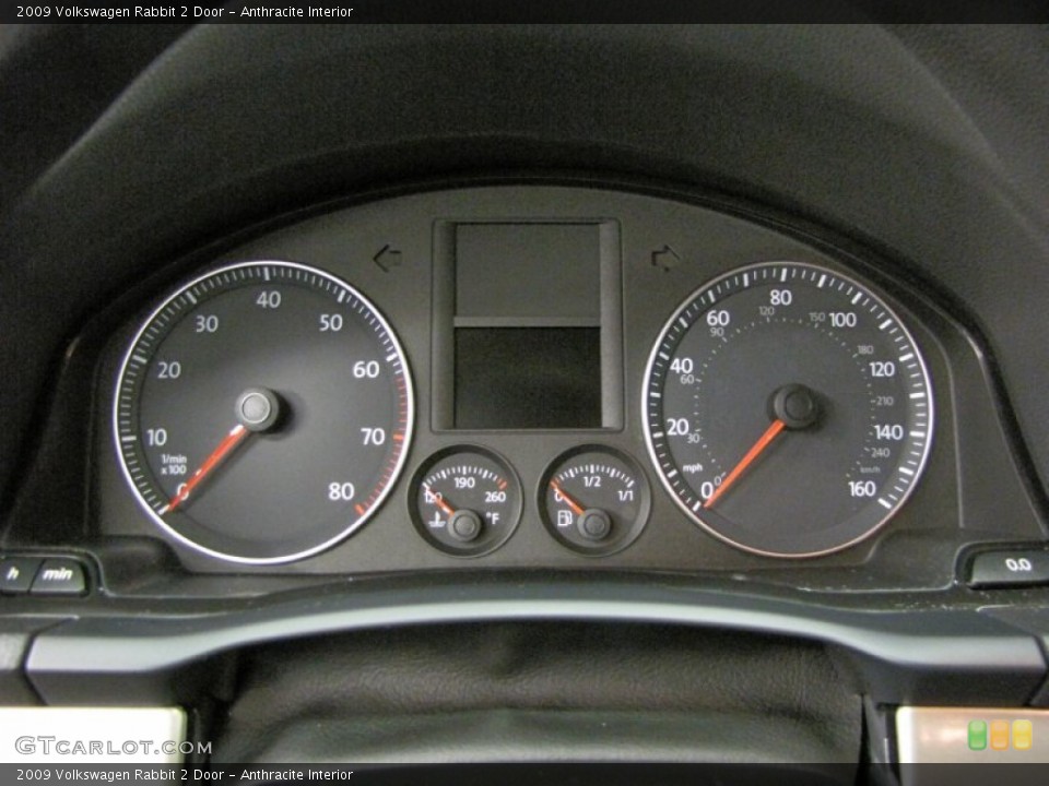 Anthracite Interior Gauges for the 2009 Volkswagen Rabbit 2 Door #72752743