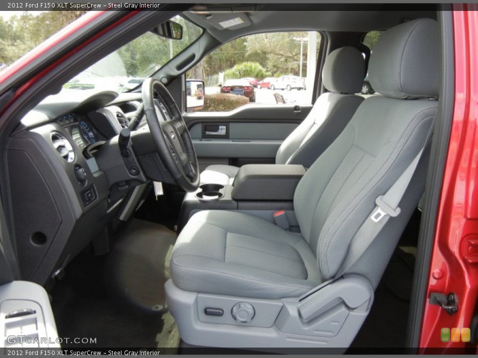 Steel Gray Interior Front Seat for the 2012 Ford F150 XLT SuperCrew #72754127
