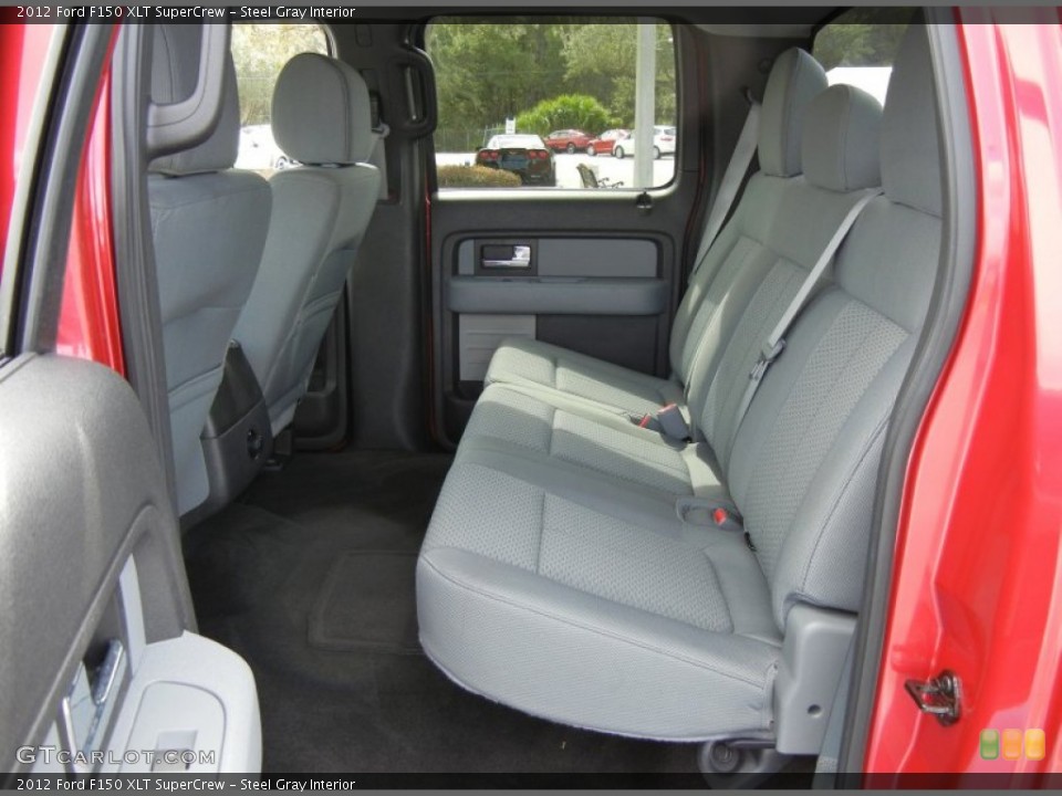 Steel Gray Interior Rear Seat for the 2012 Ford F150 XLT SuperCrew #72754181