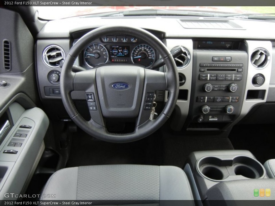 Steel Gray Interior Dashboard for the 2012 Ford F150 XLT SuperCrew #72754274