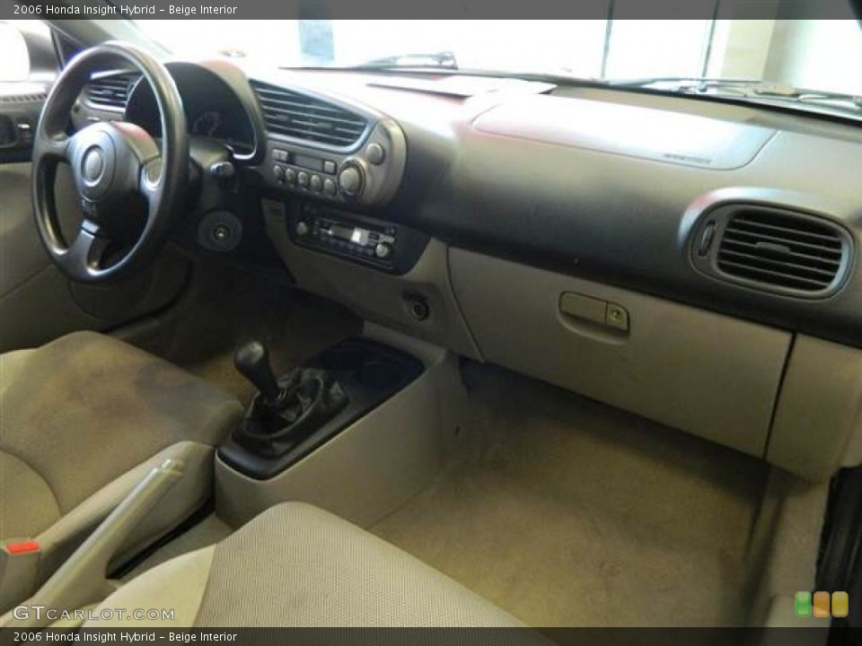 Beige Interior Dashboard for the 2006 Honda Insight Hybrid #72755438