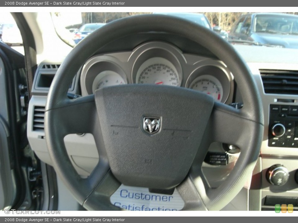 Dark Slate Gray/Light Slate Gray Interior Steering Wheel for the 2008 Dodge Avenger SE #72755527