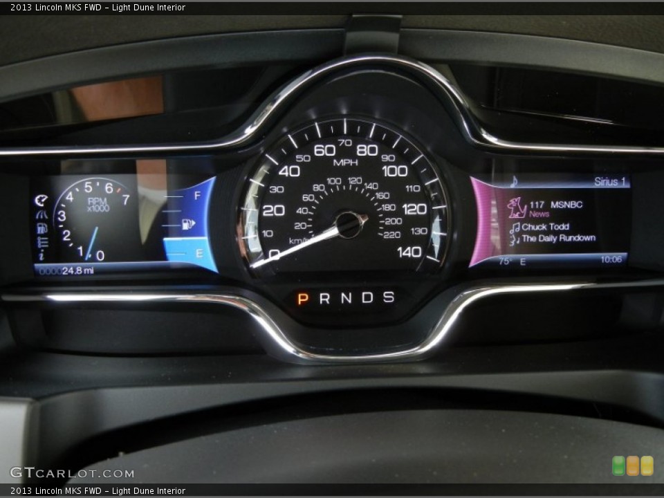 Light Dune Interior Gauges for the 2013 Lincoln MKS FWD #72755756