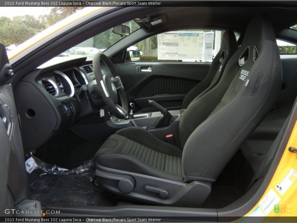 Charcoal Black/Recaro Sport Seats Interior Front Seat for the 2013 Ford Mustang Boss 302 Laguna Seca #72757253