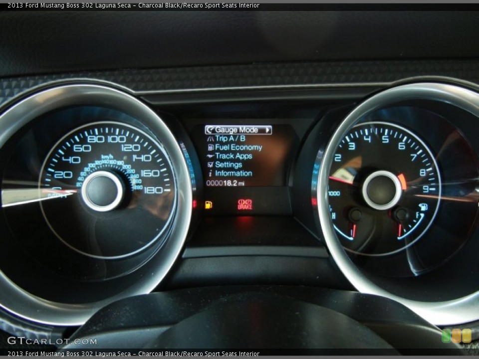 Charcoal Black/Recaro Sport Seats Interior Gauges for the 2013 Ford Mustang Boss 302 Laguna Seca #72757309