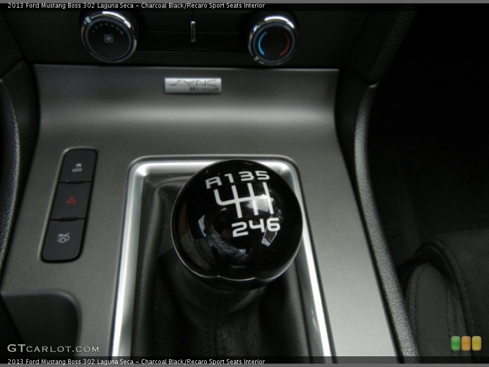 Charcoal Black/Recaro Sport Seats Interior Transmission for the 2013 Ford Mustang Boss 302 Laguna Seca #72757353