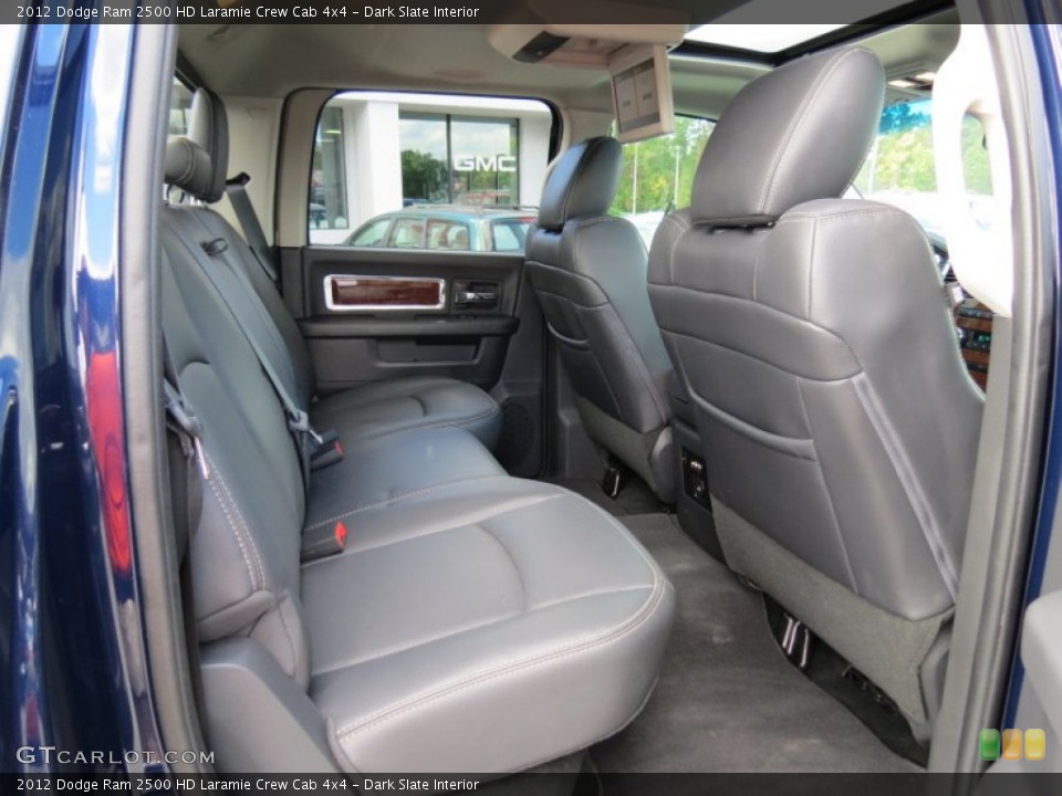 Dark Slate Interior Rear Seat for the 2012 Dodge Ram 2500 HD Laramie Crew Cab 4x4 #72757556