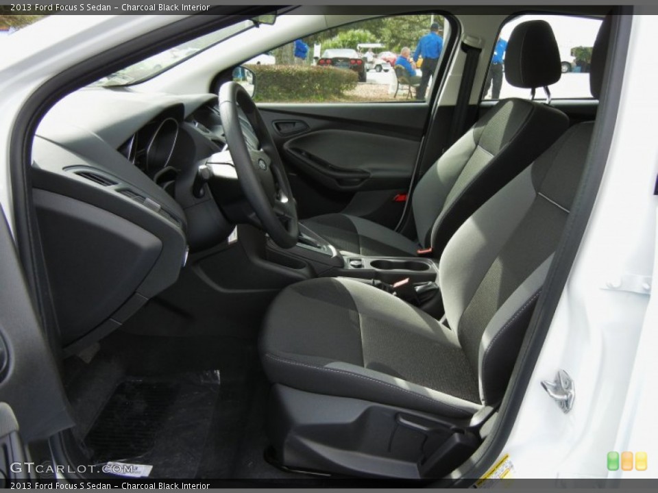 Charcoal Black Interior Front Seat for the 2013 Ford Focus S Sedan #72757953