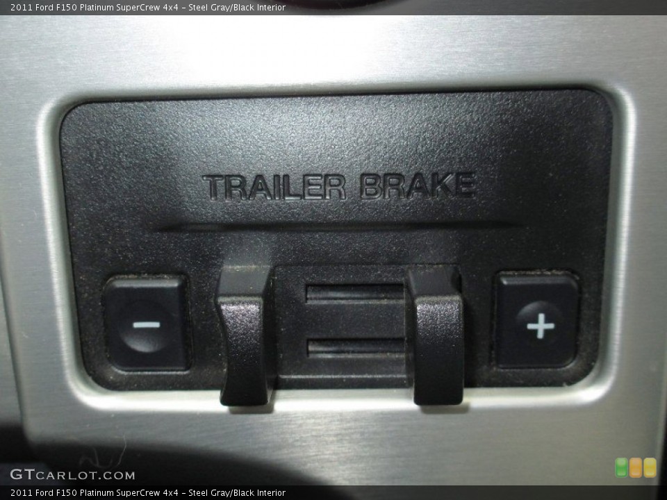 Steel Gray/Black Interior Controls for the 2011 Ford F150 Platinum SuperCrew 4x4 #72758114