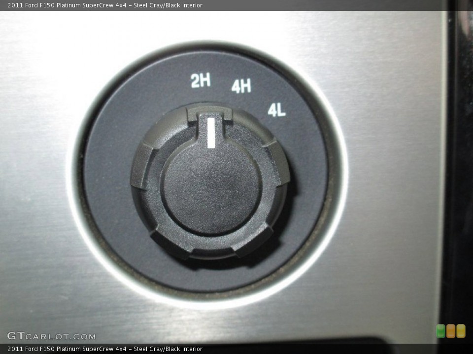 Steel Gray/Black Interior Controls for the 2011 Ford F150 Platinum SuperCrew 4x4 #72758132