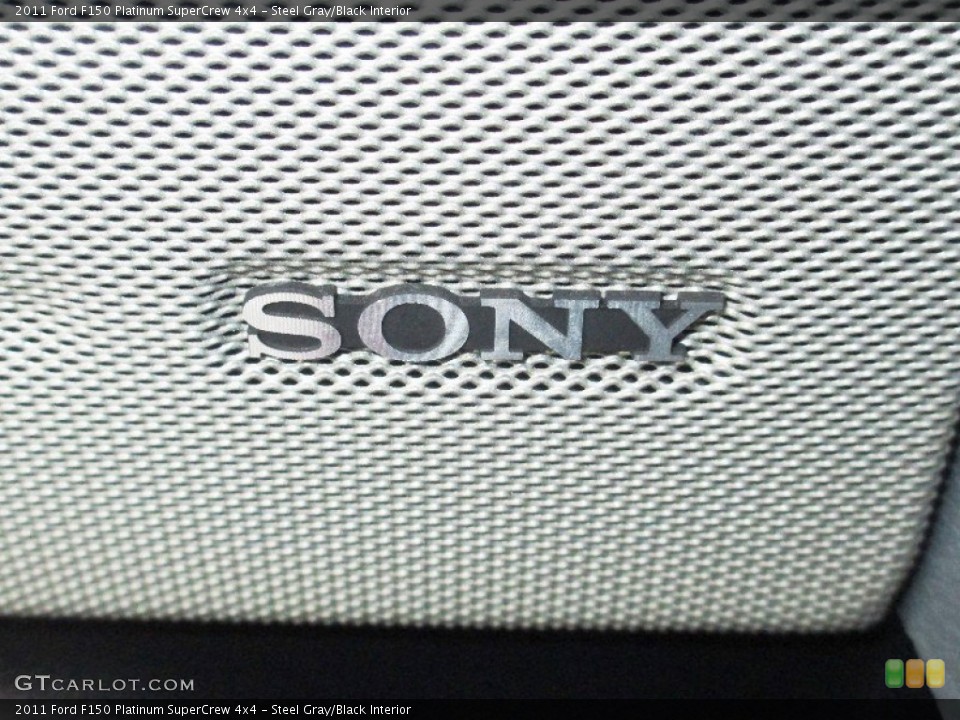 Steel Gray/Black Interior Audio System for the 2011 Ford F150 Platinum SuperCrew 4x4 #72758150