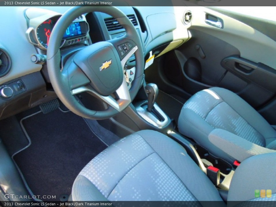 Jet Black/Dark Titanium Interior Prime Interior for the 2013 Chevrolet Sonic LS Sedan #72759617