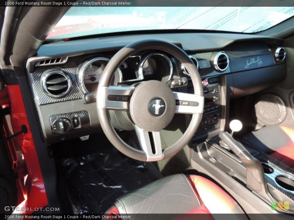 Red/Dark Charcoal Interior Prime Interior for the 2006 Ford Mustang Roush Stage 1 Coupe #72761549