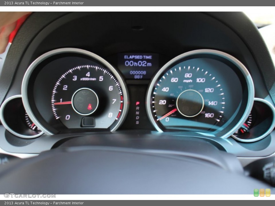 Parchment Interior Gauges for the 2013 Acura TL Technology #72764289