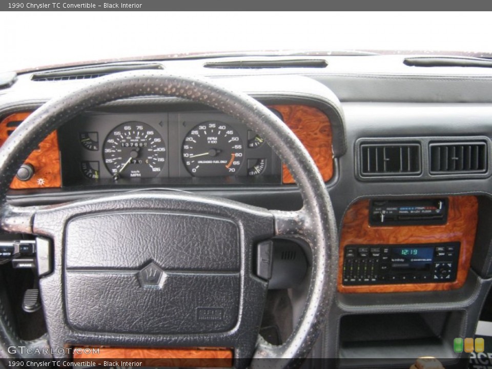 Black Interior Dashboard for the 1990 Chrysler TC Convertible #72768187