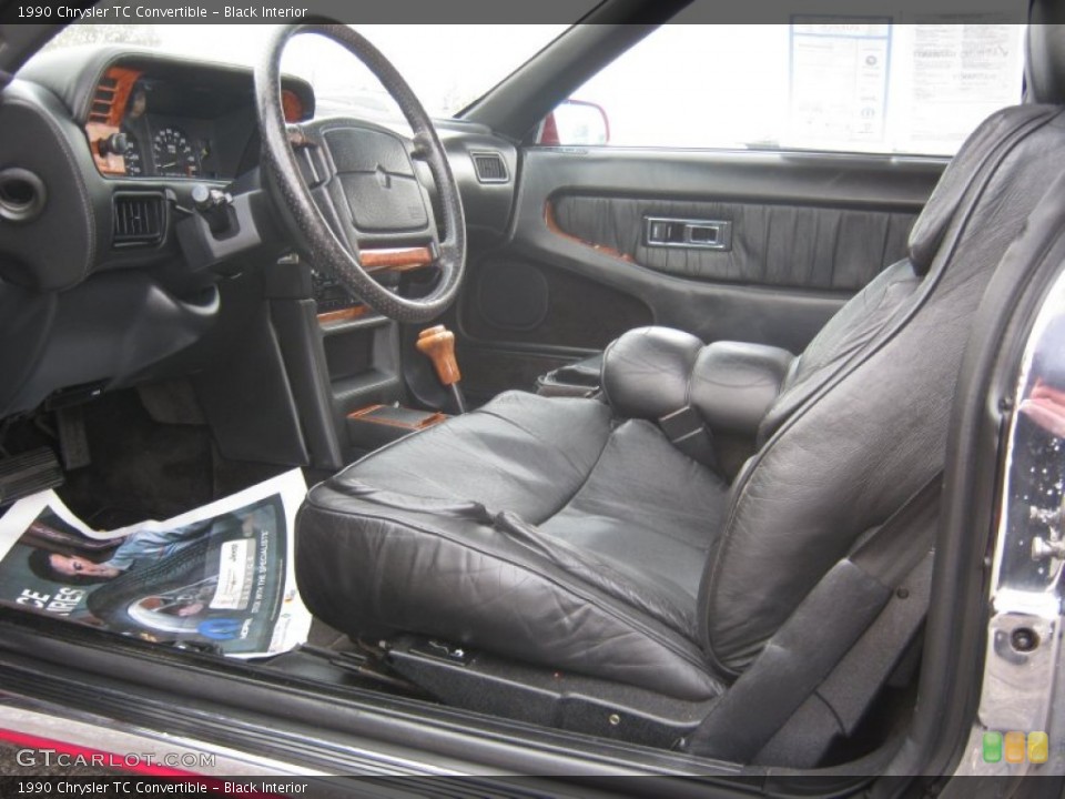 Black Interior Photo for the 1990 Chrysler TC Convertible #72768211