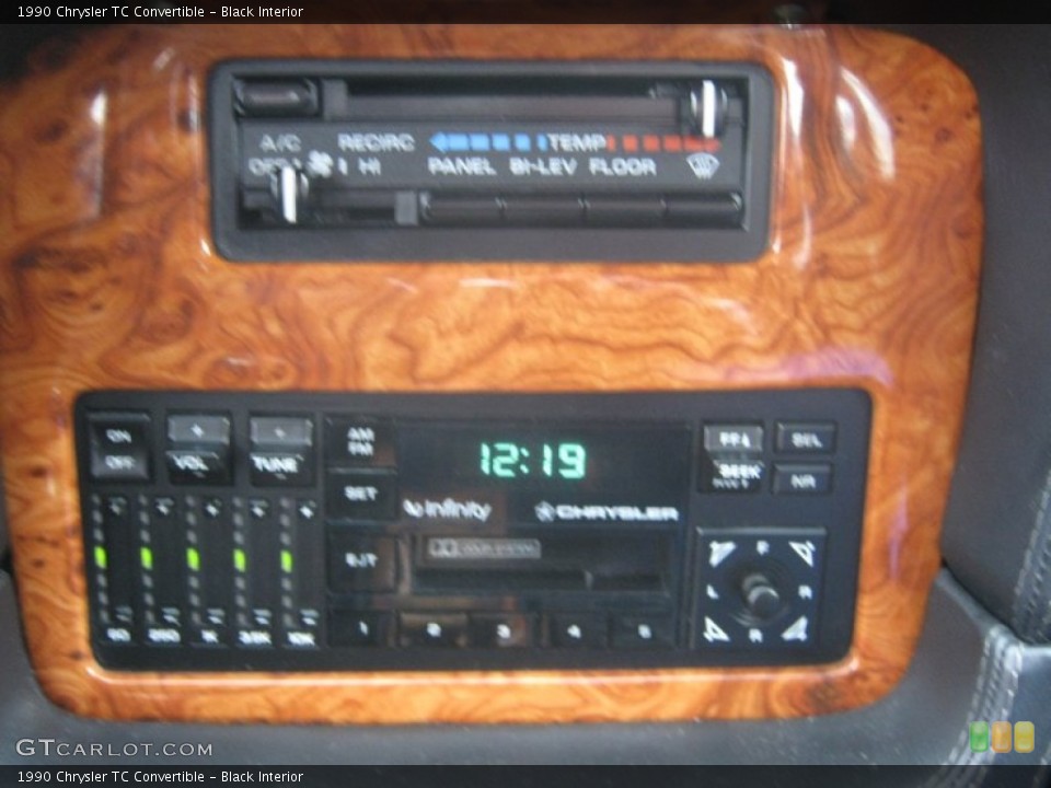Black Interior Controls for the 1990 Chrysler TC Convertible #72768235