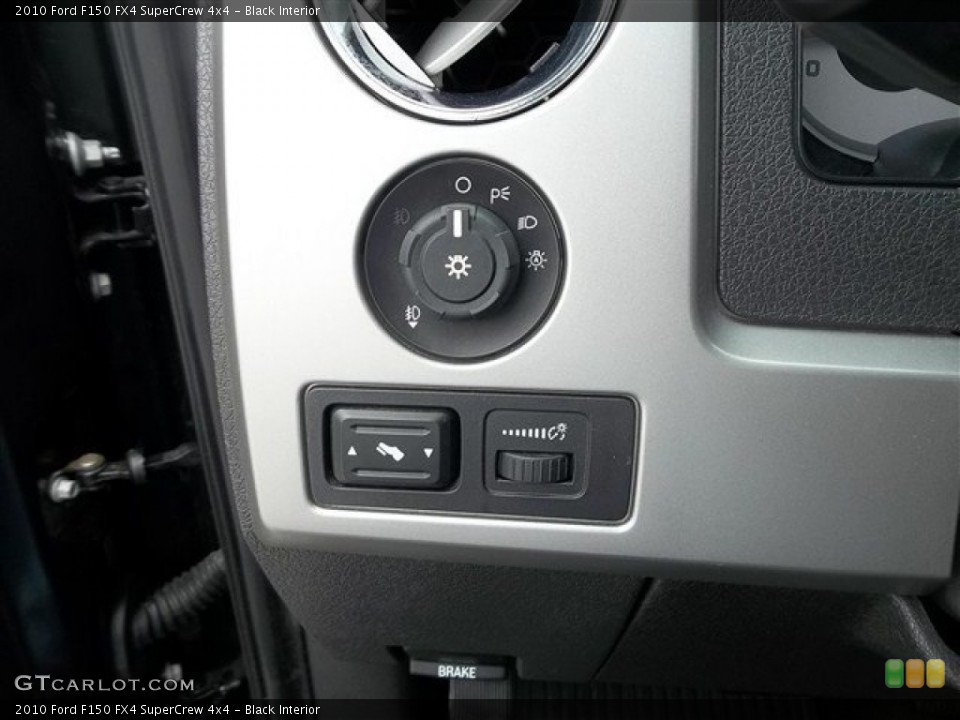 Black Interior Controls for the 2010 Ford F150 FX4 SuperCrew 4x4 #72768312