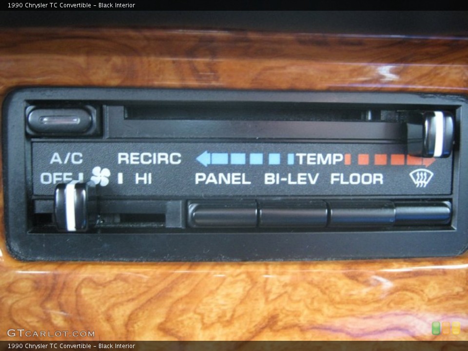 Black Interior Controls for the 1990 Chrysler TC Convertible #72768328