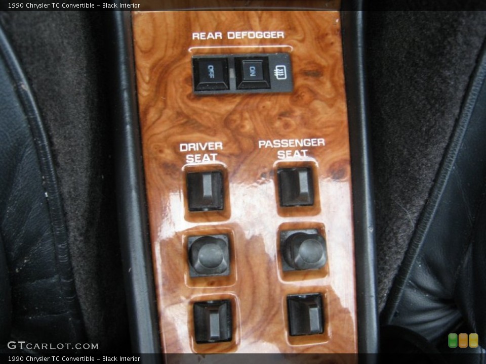 Black Interior Controls for the 1990 Chrysler TC Convertible #72768400